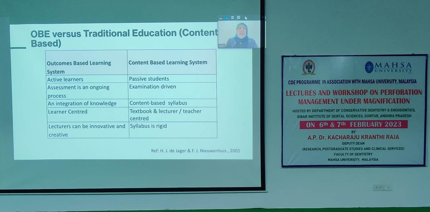 Webinar on Enhancing Curriculum Delivery through Outcome Based Education