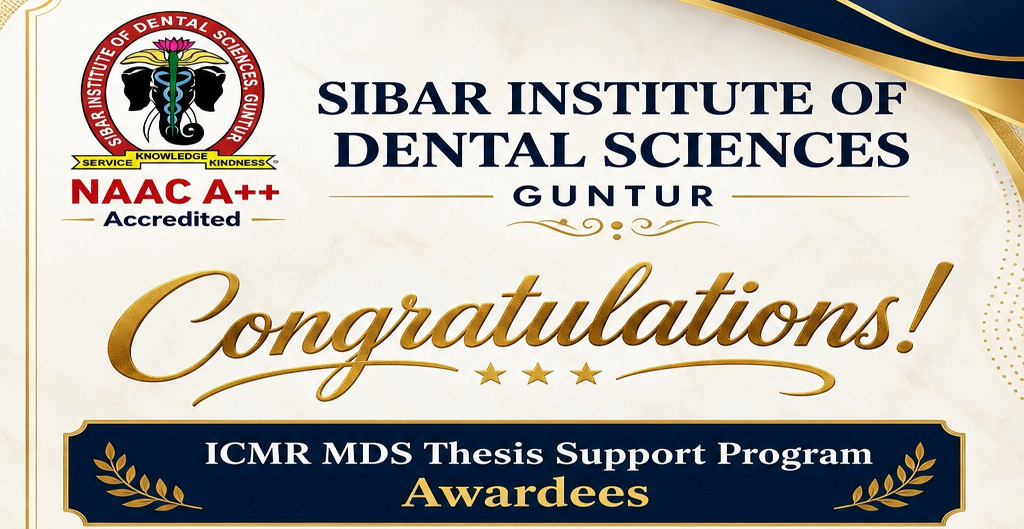 Congratulations – ICMR-MDS Thesis Support Program